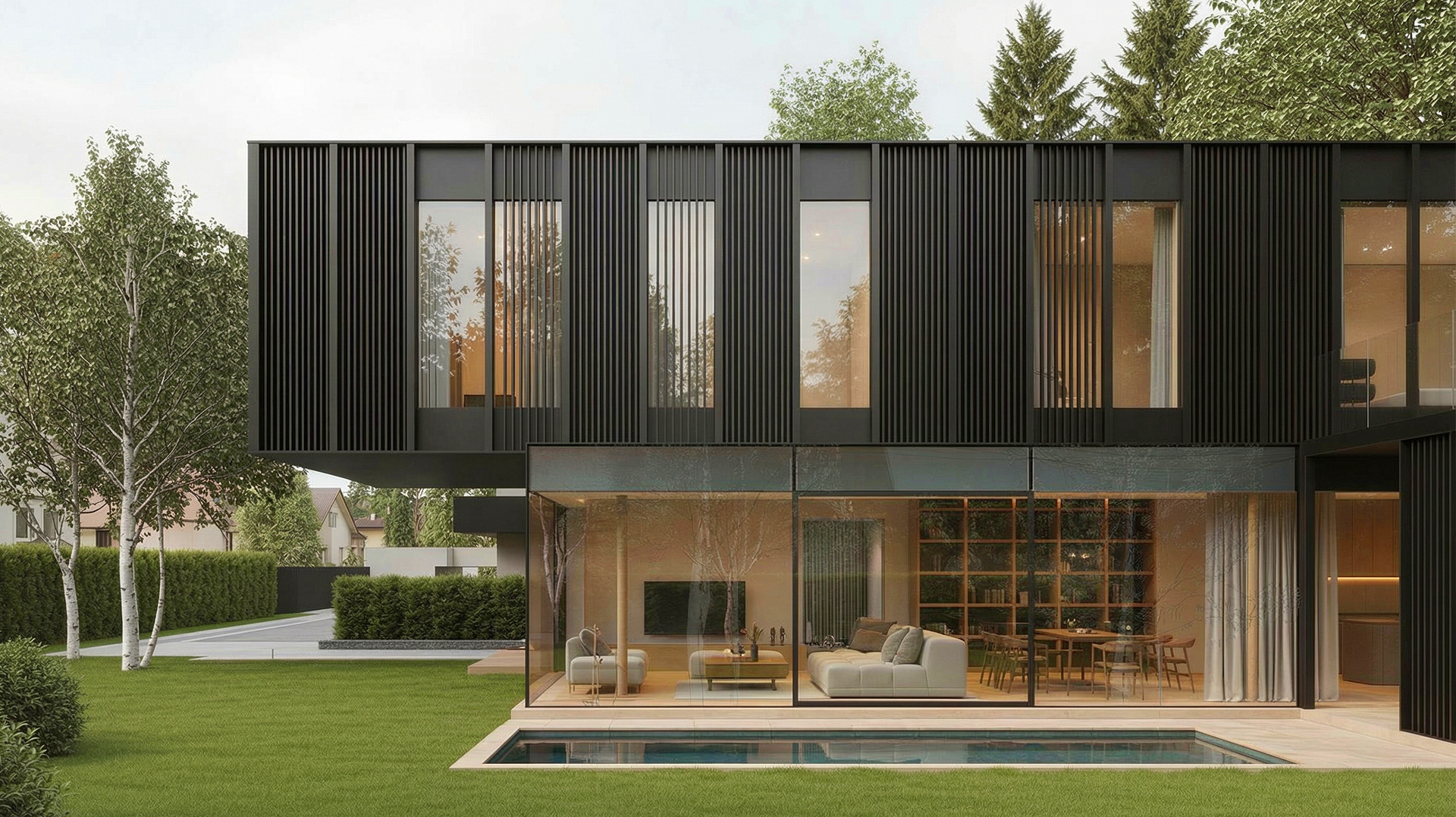 Modern house with pool